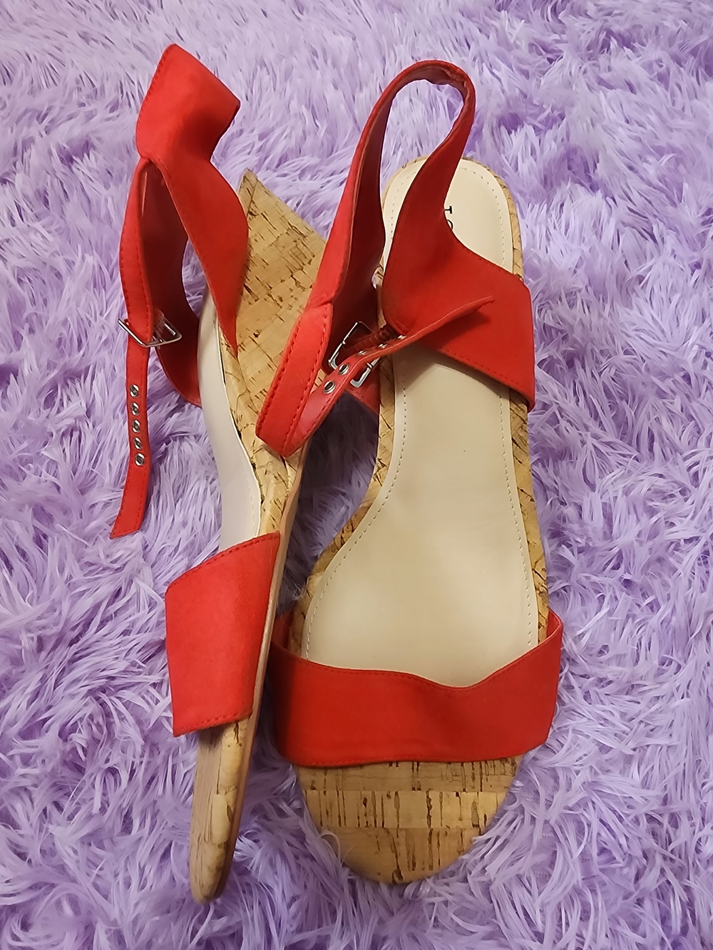 12 [Torrid] 3" Cork Wedge Sandals